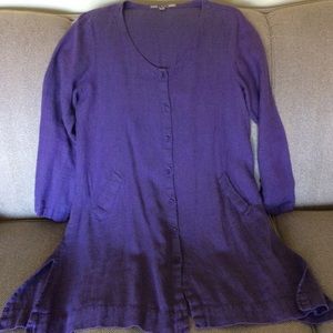 FLAX Linen tunic/dress- Small- Like New!
